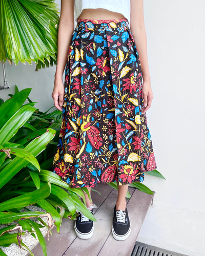 Midi skirt - Mariposa Black
