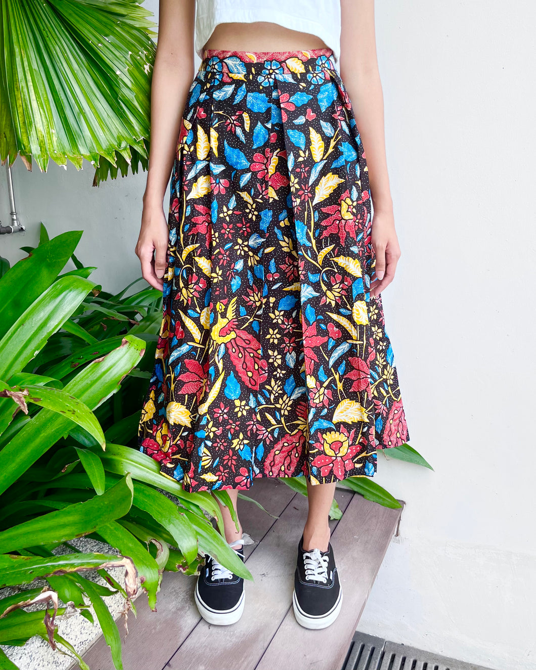 Midi skirt - Mariposa Black