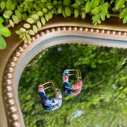 Just for U Earrings - Blue multi