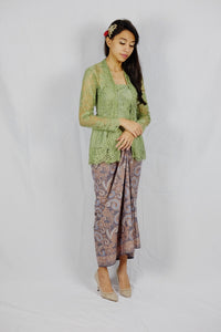 Kebaya lace - Dusty green