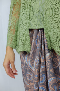 Kebaya lace - Dusty green