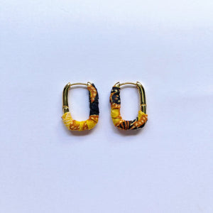 Just for U Earrings - Black/Yellow