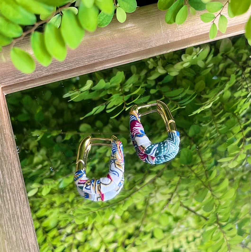 Just for U Earrings - White multi