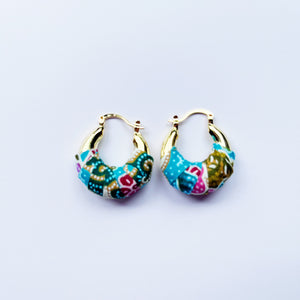 Genie mini Earrings- Turquoise multi