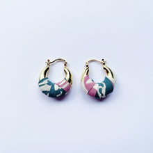 Load image into Gallery viewer, Genie mini Earrings - Green/pink/white