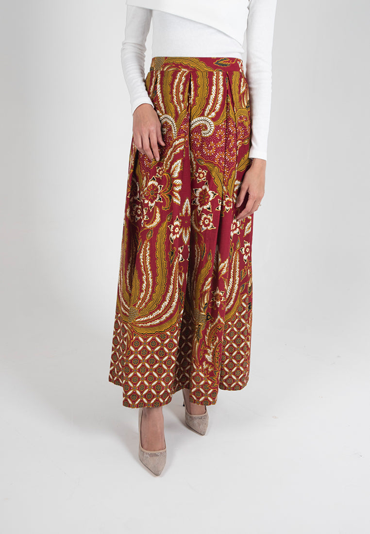 Cendrawaseh Maxi Skirt - Red