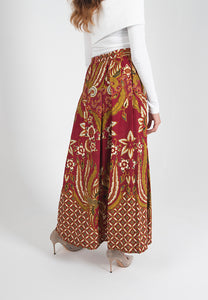 Cendrawaseh Maxi Skirt - Red