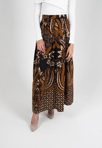 Cendrawaseh Maxi Skirt - Black