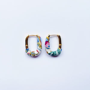 Just for U Earrings - White multi