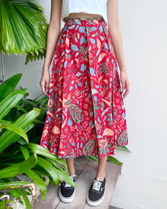 Midi skirt - Mariposa Red