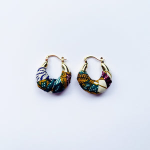 Genie mini Earrings- Dark green multi