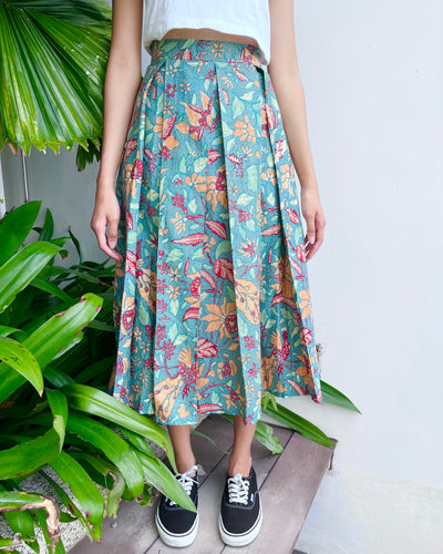 Midi skirt - Mariposa Turquoise