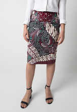 Load image into Gallery viewer, [CLEARANCE] Garuda Pencil Skirt - Maroon