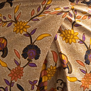 Vinie Peplum in Merak - Purple & Yellow (SALE)