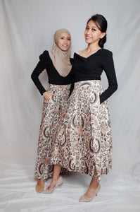 Midi skirt - Brown