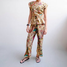 Load image into Gallery viewer, Vinie Peplum in Merak - Purple &amp; Pink (SALE)