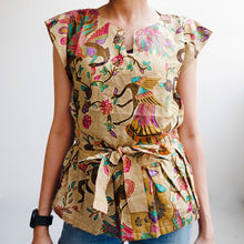 Load image into Gallery viewer, Vinie Peplum in Merak - Purple &amp; Pink (SALE)