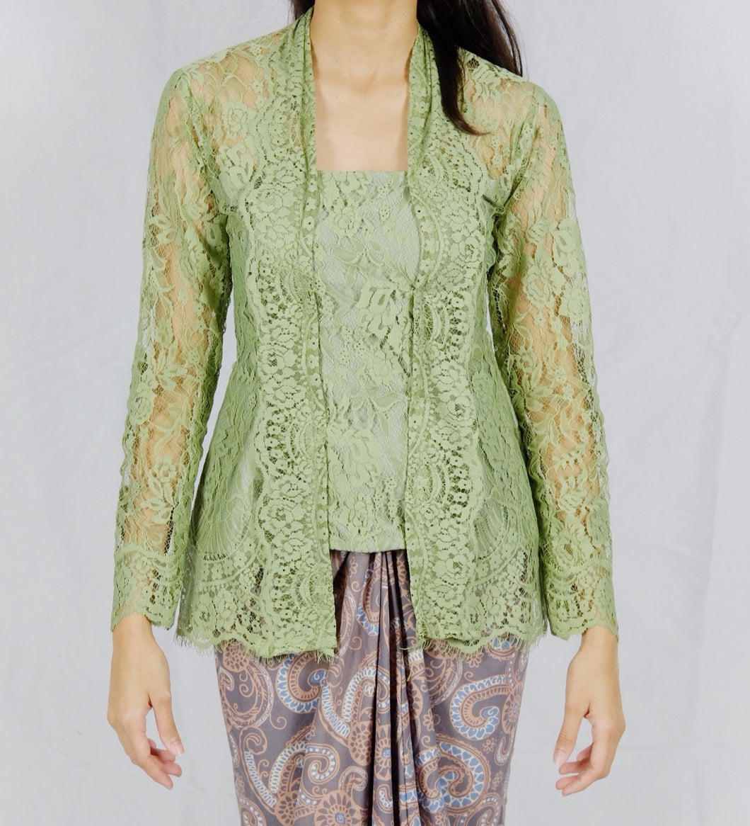 Kebaya lace - Dusty green
