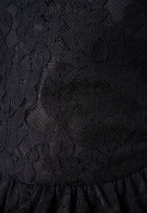 Lace viniePeplum - Black (SALE)