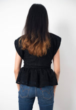 Load image into Gallery viewer, Lace viniePeplum - Black (SALE)