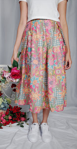 Bunga Midi skirt - Pink