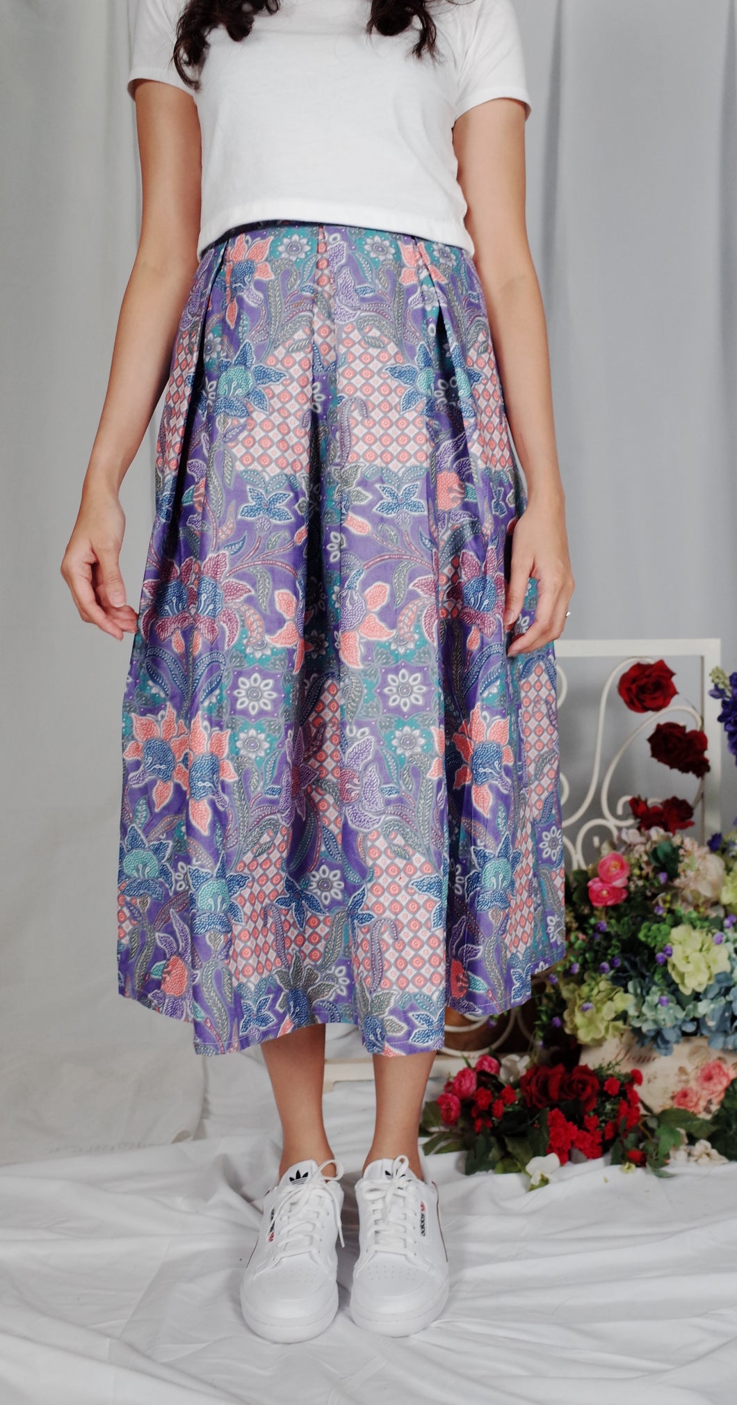 Bunga Midi skirt - Purple