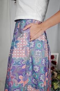 Bunga Midi skirt - Purple