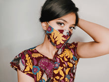 Load image into Gallery viewer, Mask Taman Maroon (Pre-Order)